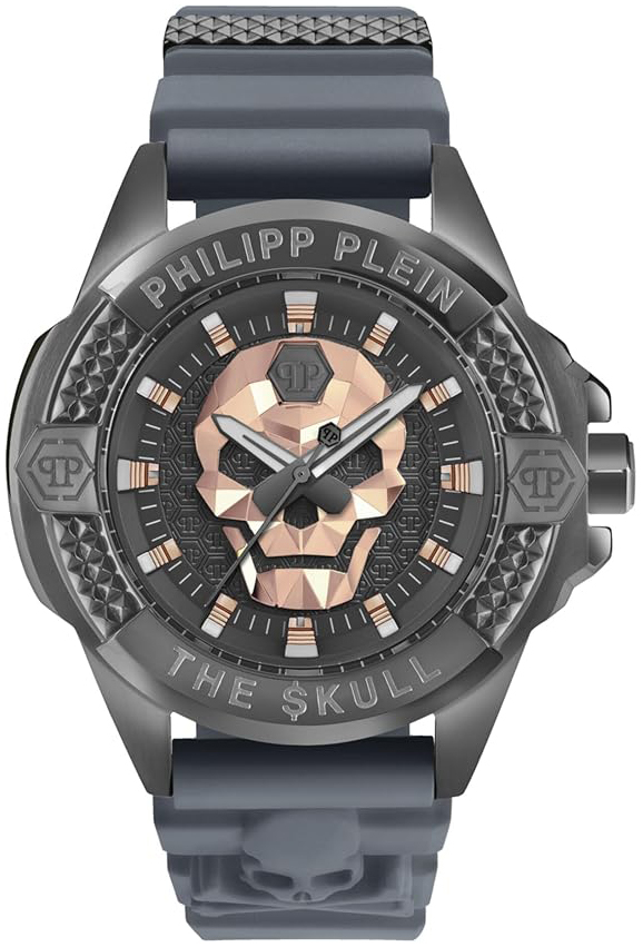 Philipp Plein PWAAA2324 The Skull Grå/Stål Ø44 mm - Philipp Plein