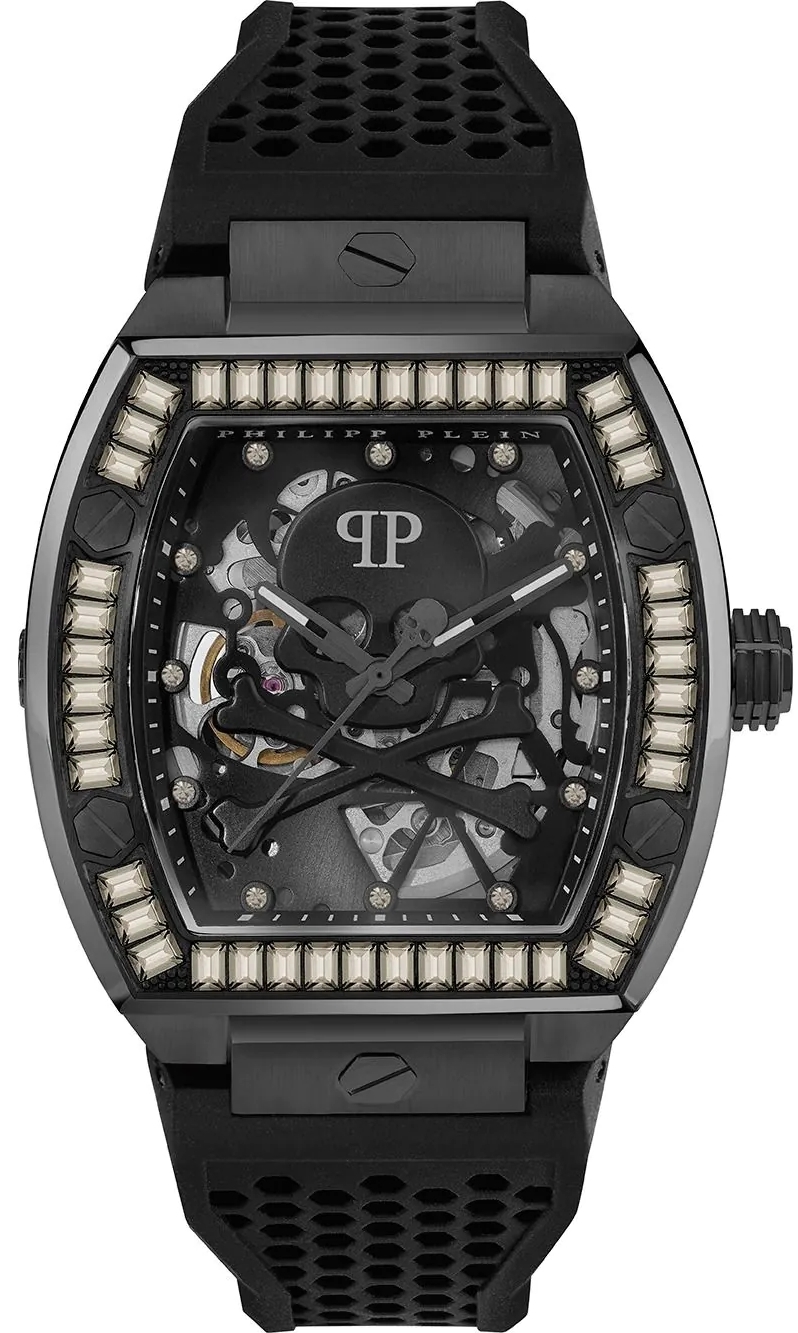 Philipp Plein Herrklocka PWBAA1923 The Skeleton Gummi Ø44 mm - Philipp Plein