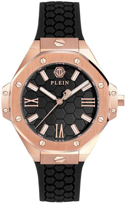 Philipp Plein Damklocka PWBDA0324 Royal Svart/Gummi Ø39 mm - Philipp Plein