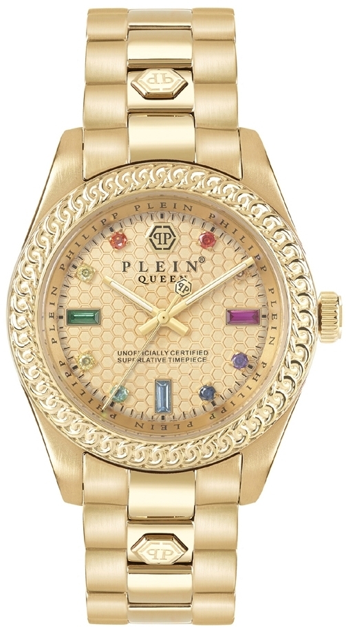 Philipp Plein Damklocka PWDAA0721 Queen Guldtonad/Gulguldtonat stål - Philipp Plein