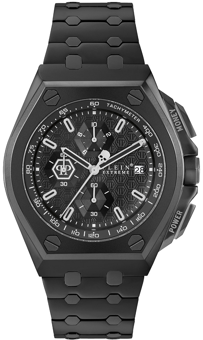Philipp Plein Herrklocka PWGAA0821 Plein Extreme Svart/Stål Ø44 mm - Philipp Plein