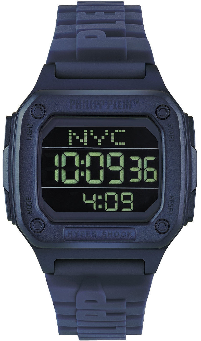 Philipp Plein PWHAA0321 Hyper Sport Svart/Gummi Ø44 mm - Philipp Plein