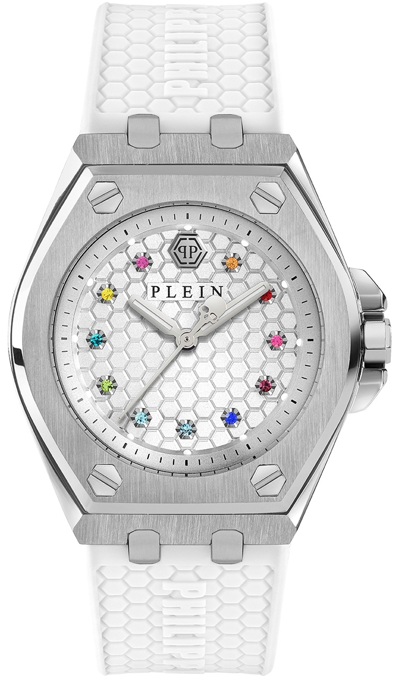 Philipp Plein Damklocka PWJAA0122 Plein Extreme Silverfärgad/Gummi - Philipp Plein