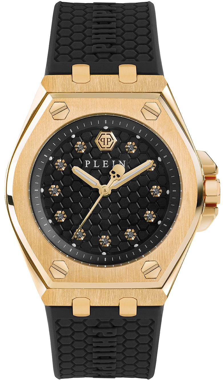 Philipp Plein Damklocka PWJAA0322 Plein Extreme Svart/Gummi Ø38 mm - Philipp Plein