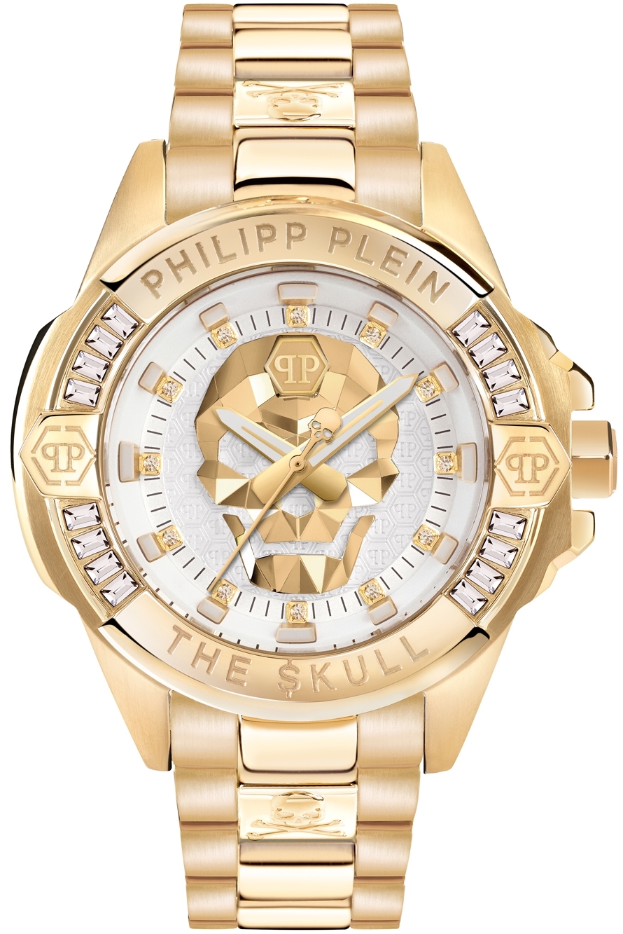 Philipp Plein PWNAA0722 The Skull Silverfärgad/Gulguldtonat stål - Philipp Plein