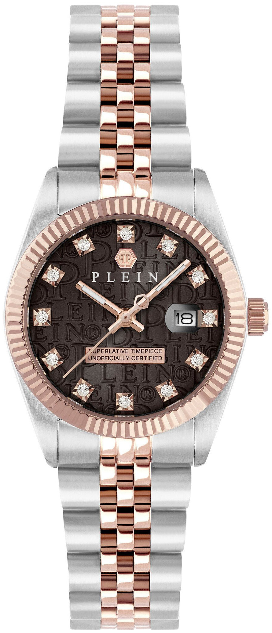 Philipp Plein Damklocka PWNFA0625 Superlatives Brun/Roséguldstonat