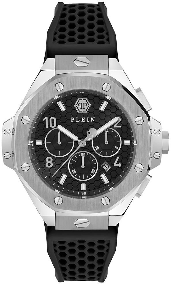 Philipp Plein Herrklocka PWPRA0124 Chrono Royal Svart/Gummi Ø46 mm - Philipp Plein
