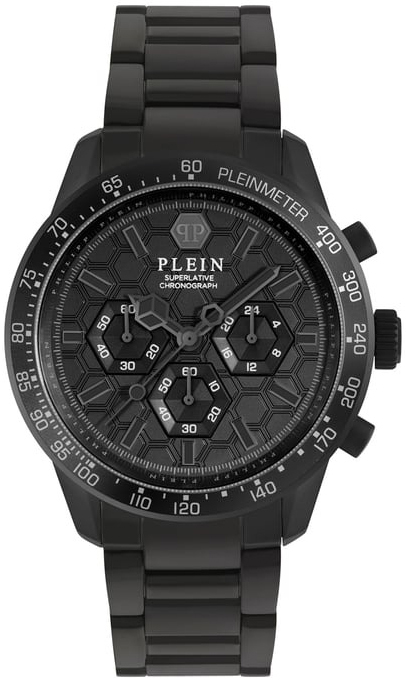 Philipp Plein Herrklocka PWPYA0624 Superlatives Svart/Stål Ø44 mm - Philipp Plein