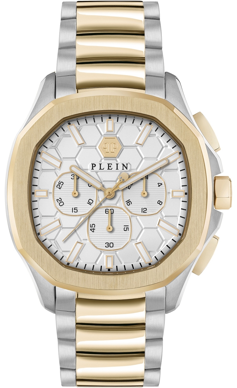 Philipp Plein Herrklocka PWSAA0423 High-Conic Silverfärgad/Guldtonat - Philipp Plein