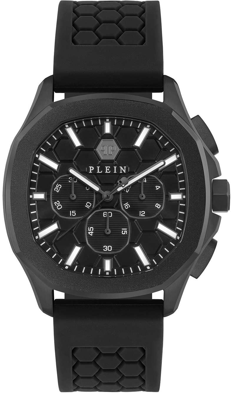 Philipp Plein Herrklocka PWSAA0823 High-Conic Svart/Gummi Ø44 mm - Philipp Plein