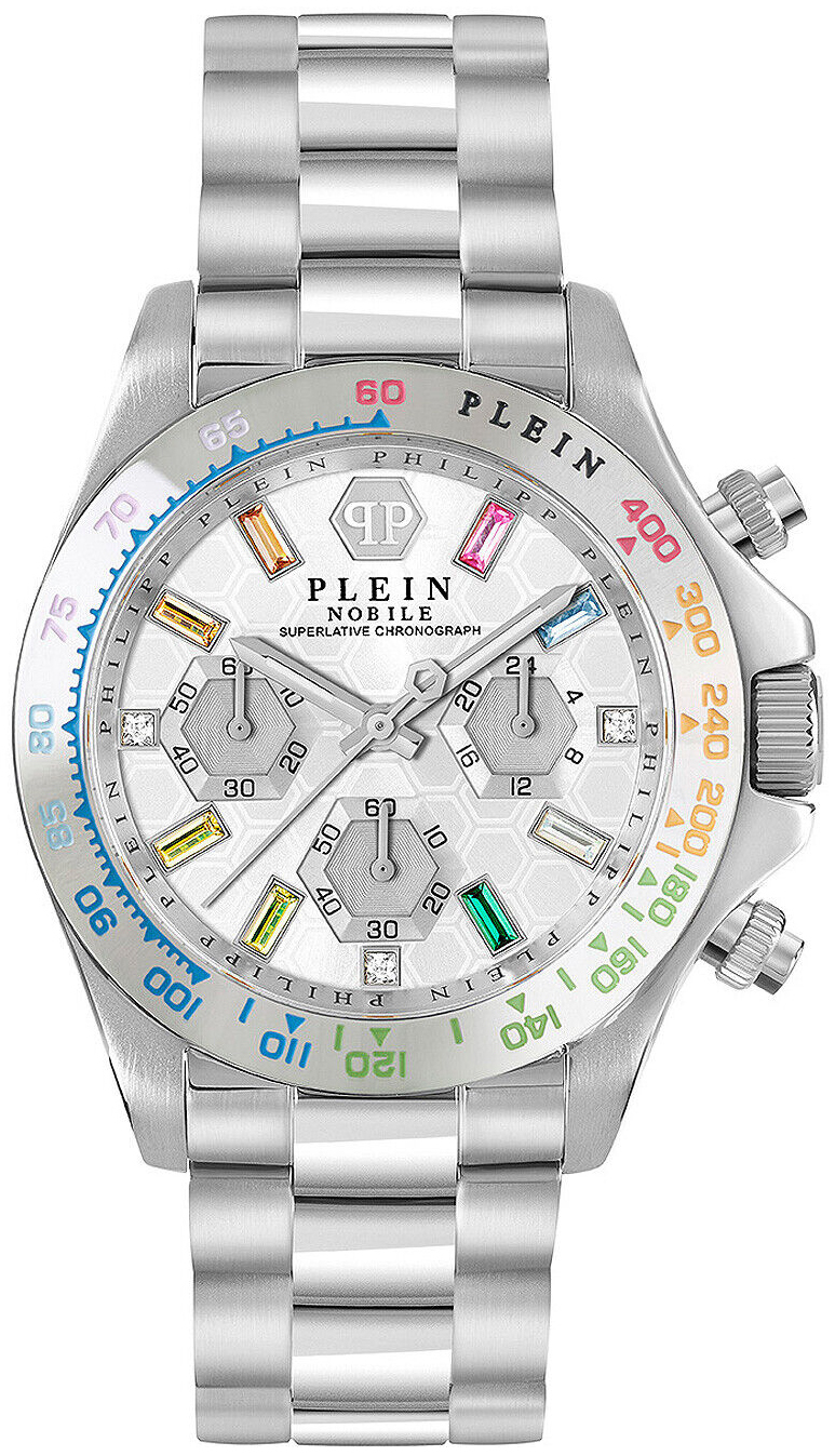 Philipp Plein Damklocka PWSBA0123 Street Couture Silverfärgad/Stål - Philipp Plein