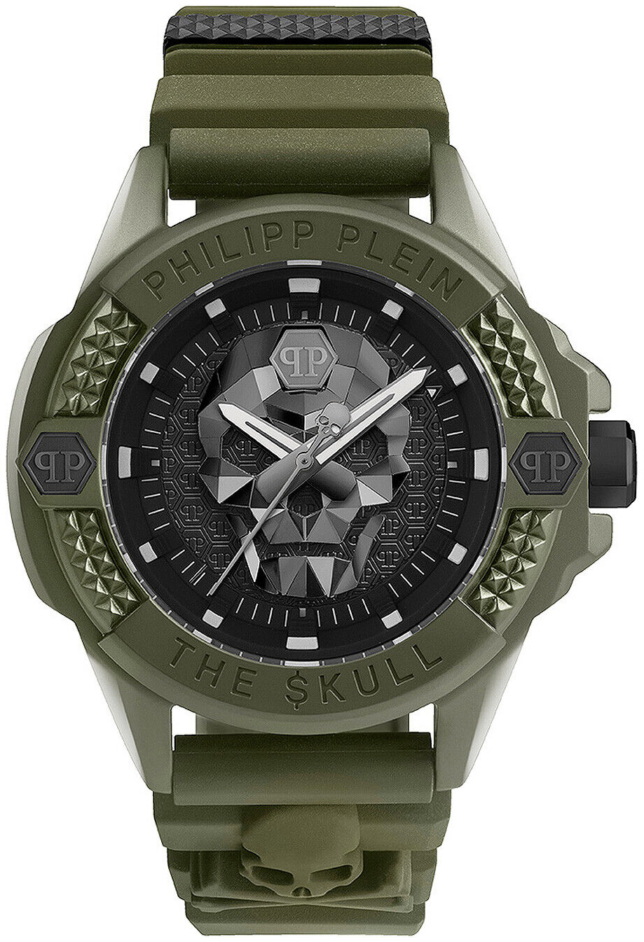 Philipp Plein Herrklocka PWUBA0423 The Skull Svart/Stål Ø44 mm - Philipp Plein