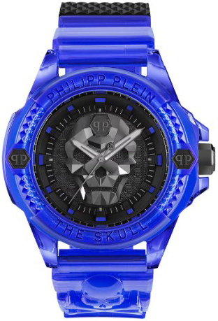 Philipp Plein Herrklocka PWWAA0323 The Skull Svart/Stål Ø44 mm - Philipp Plein