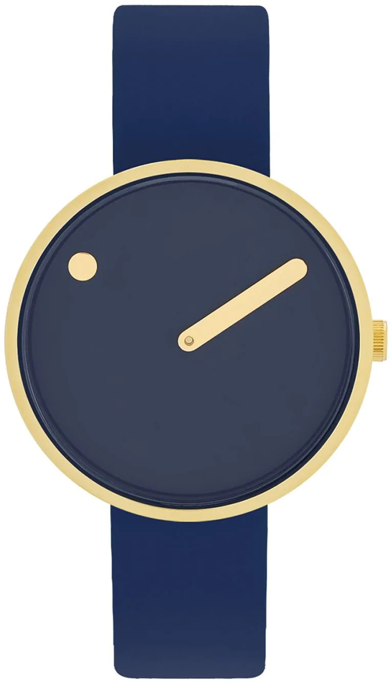 PICTO 34018-0514G Blå/Läder Ø34 mm