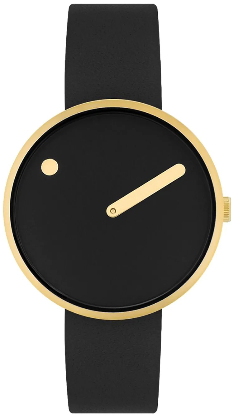 PICTO 34087-0114G Svart/Läder Ø34 mm