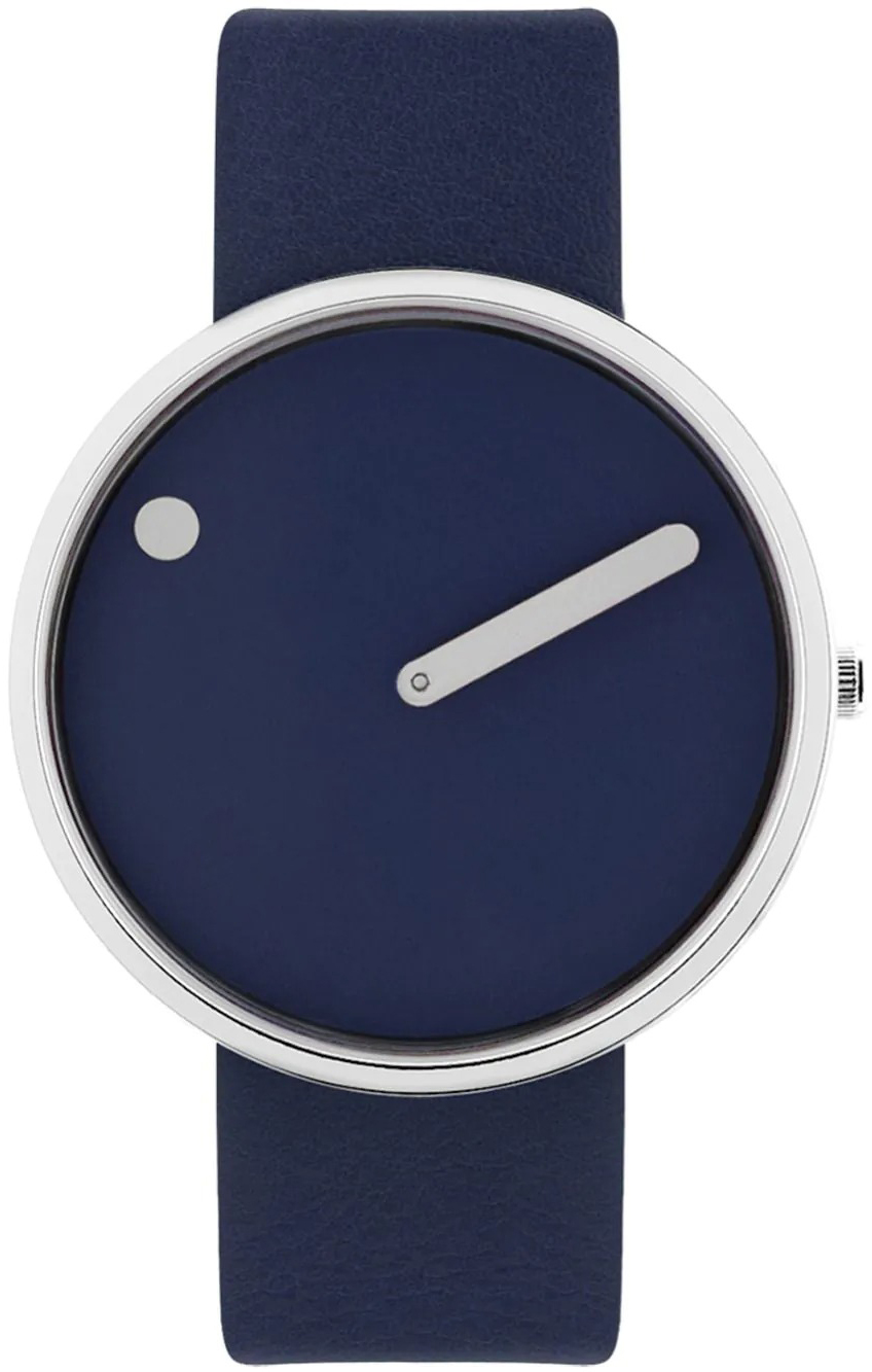 PICTO 43393-6720S Blå/Läder Ø40 mm