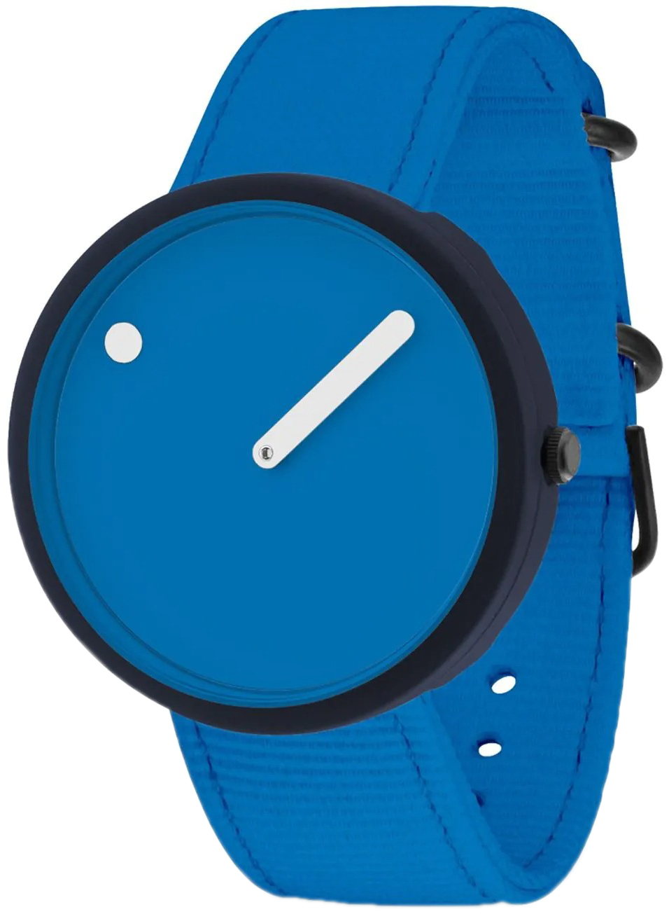 PICTO R44027-R023 Blå/Textil Ø40 mm
