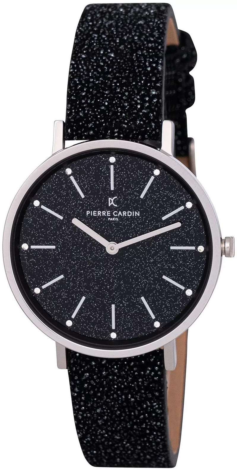 Pierre Cardin Damklocka CBV.1117 Belleville Glam Svart/Läder Ø36 mm - Pierre Cardin