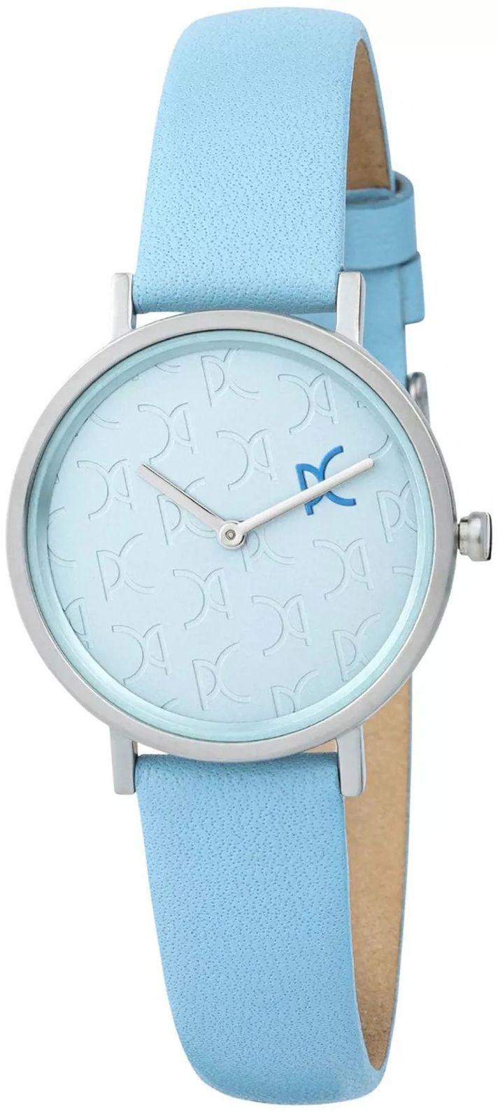 Pierre Cardin Damklocka CBV.1521 Belleville Monogram Blå/Läder Ø31 - Pierre Cardin