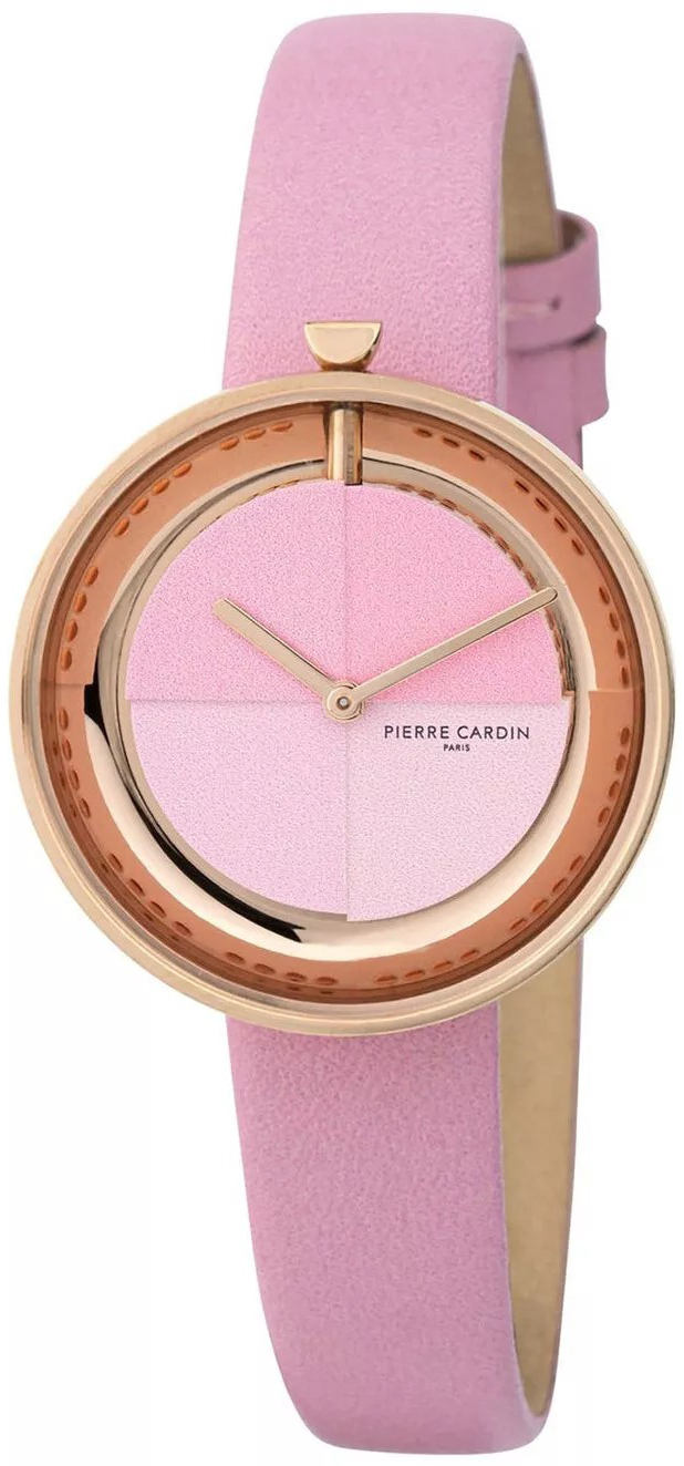 Pierre Cardin Damklocka CMA.0004 Marais Mirror Rosa/Läder Ø32 mm - Pierre Cardin