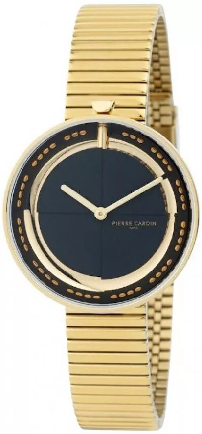 Pierre Cardin Damklocka CMA.0009 Marais Mirror Svart/Gulguldtonat - Pierre Cardin