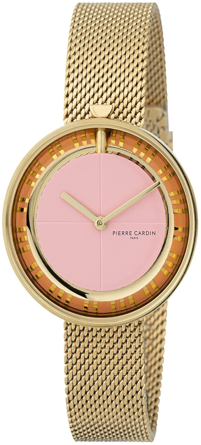 Pierre Cardin Damklocka CMA.0016 Marais Piano Rosa/Gulguldtonat stål - Pierre Cardin