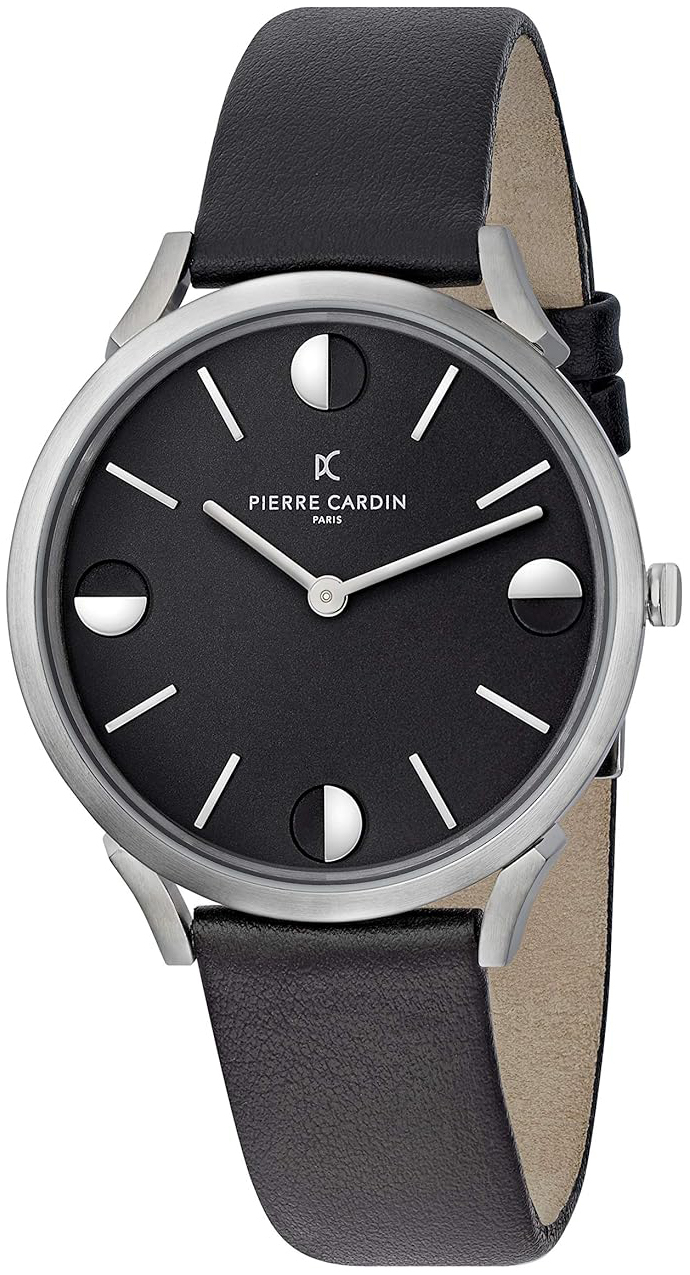 Pierre Cardin Herrklocka CPI.2010 Pigalle Plissee Svart/Läder Ø40 mm - Pierre Cardin