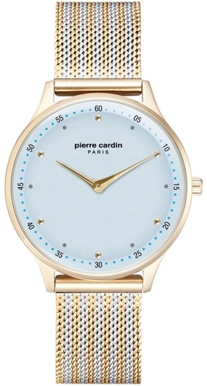 Pierre Cardin Damklocka PC902722F202 Fashion Blå/Guldtonat stål - Pierre Cardin