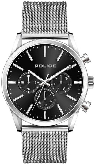 Police Herrklocka P15599JS02MM Patriot Svart/Stål Ø44 mm - Police