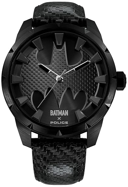 Police Herrklocka PEWGA0075502 Batman Svart/L&auml;der &Oslash;45 mm