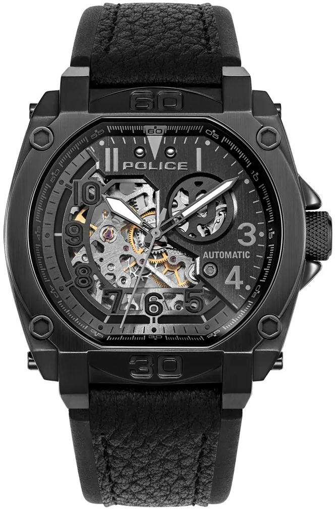 Police Herrklocka PEWGE0040003 Norwood Grå/Läder - Police