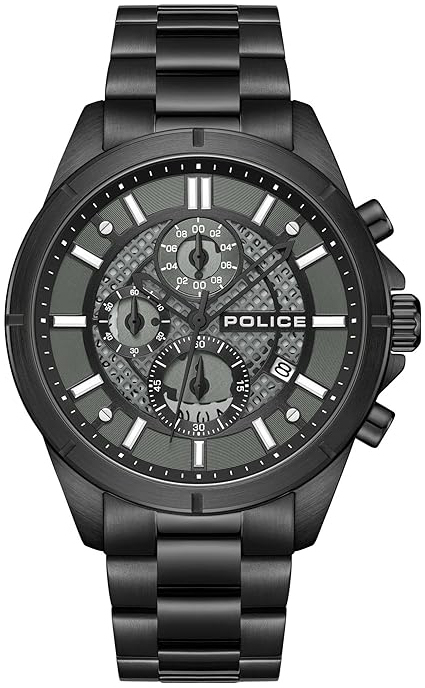 Police Herrklocka PEWGI0054004 Burbank Grå/Stål Ø45 mm - Police