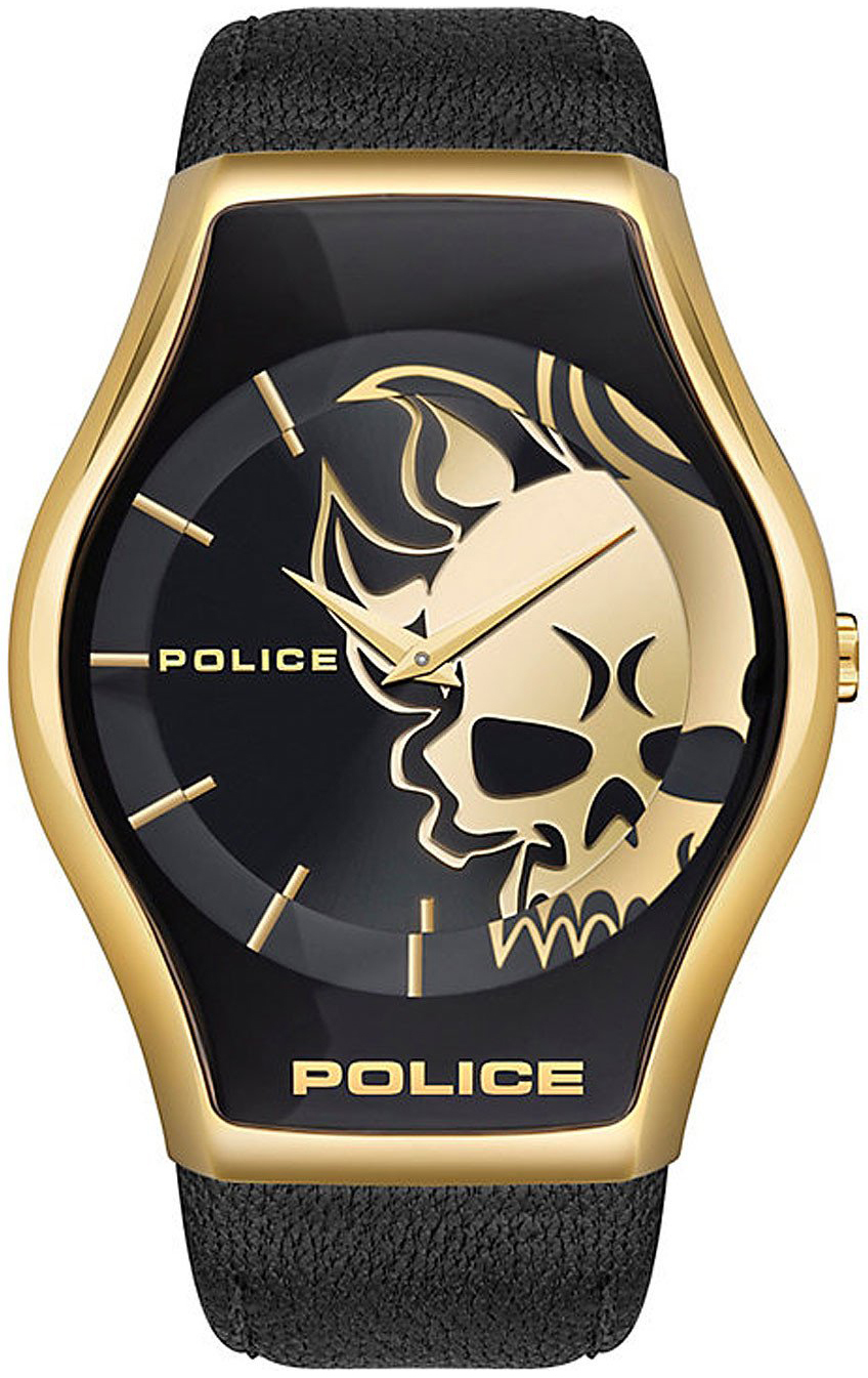Police Herrklocka PEWJA2002301 Svart/Läder - Police