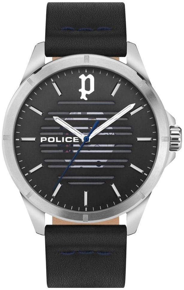 Police Herrklocka PEWJA2204502 Barwara Svart/Läder Ø45 mm - Police