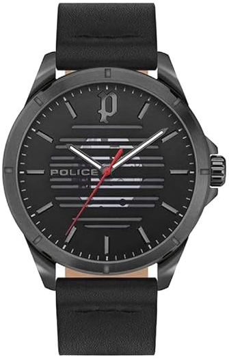 Police Herrklocka PEWJA2204503 Barwara Svart/Läder Ø45 mm - Police