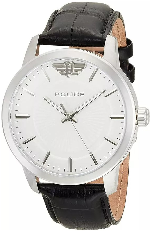 Police Herrklocka PEWJA2227409 Raho Silverfärgad/Läder Ø44 mm - Police