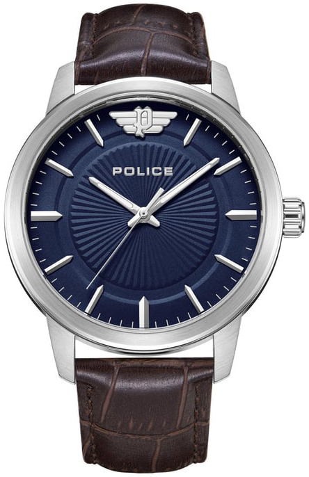 Police Herrklocka PEWJA2227410 Blå/Läder Ø44 mm
