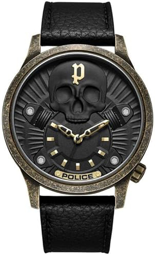 Police Herrklocka PEWJA2227702 Jet Svart/Läder Ø44 mm - Police