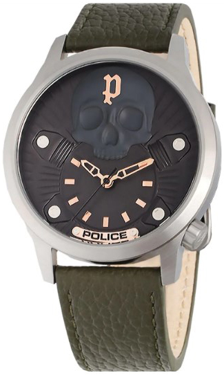 Police Herrklocka PEWJA2227703 Jet Grå/Läder Ø44 mm - Police
