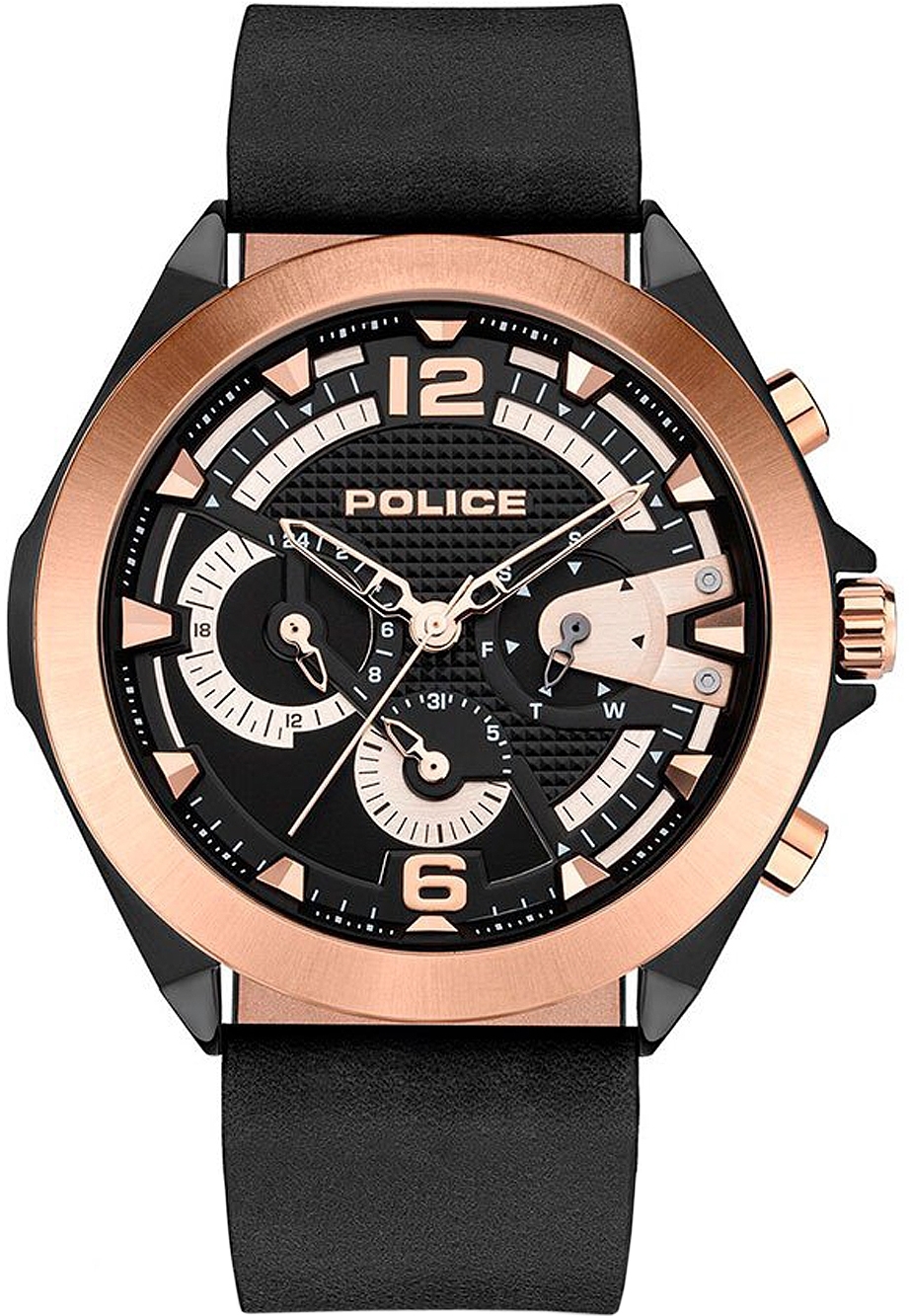 Police Herrklocka PEWJF2108740 Zenith Brun/Läder Ø48 mm - Police