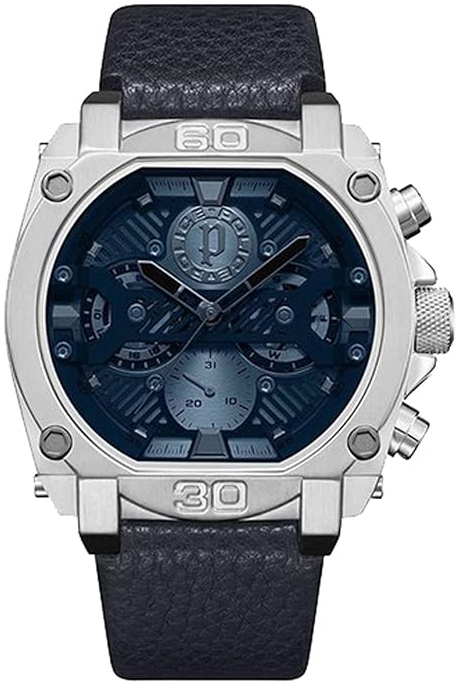 Police Herrklocka PEWJF2226802 Norwood Blå/Läder Ø45 mm - Police