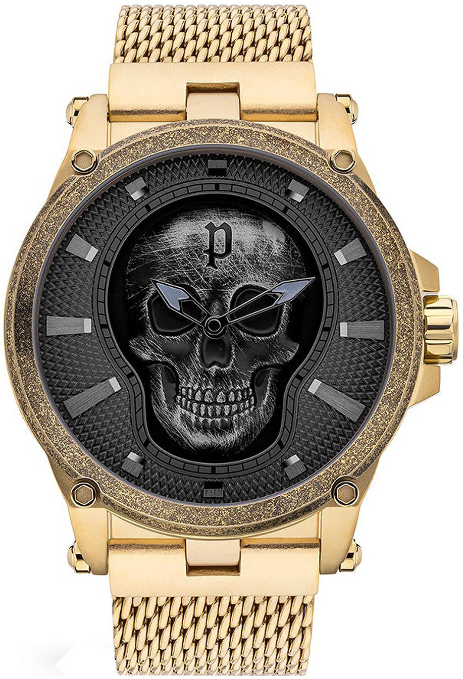 Police Herrklocka PEWJG2108503 Svart/Gulguldtonat stål Ø47 mm - Police