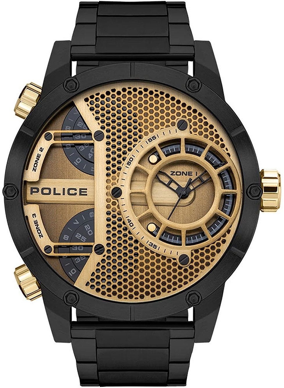 Police Herrklocka PEWJG2118103 Vibe Guldtonad/Stål Ø50 mm - Police