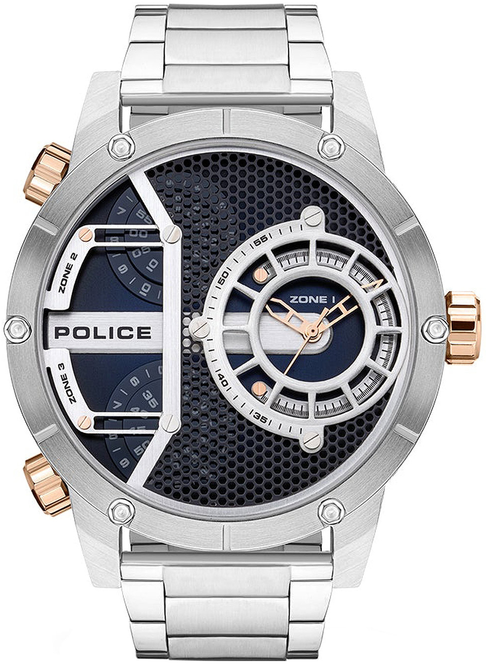 Police Herrklocka PEWJG2118104 Blå/Stål Ø50 mm - Police