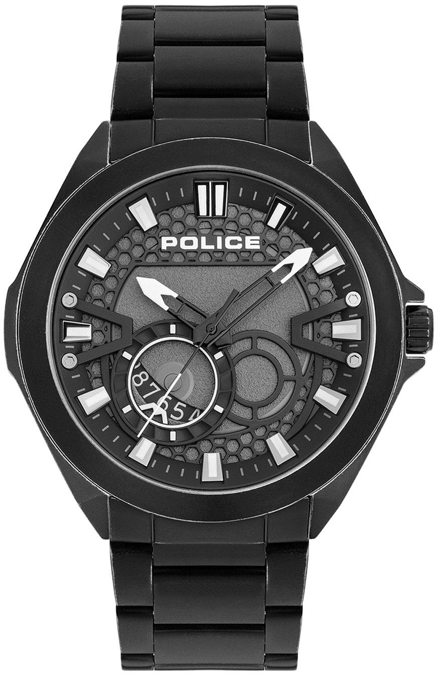 Police Herrklocka PEWJH2110301 Grå/Stål Ø48 mm - Police