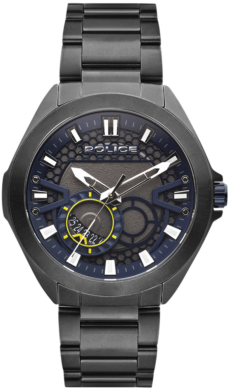 Police Herrklocka PEWJH2110303 Grå/Stål Ø48 mm - Police