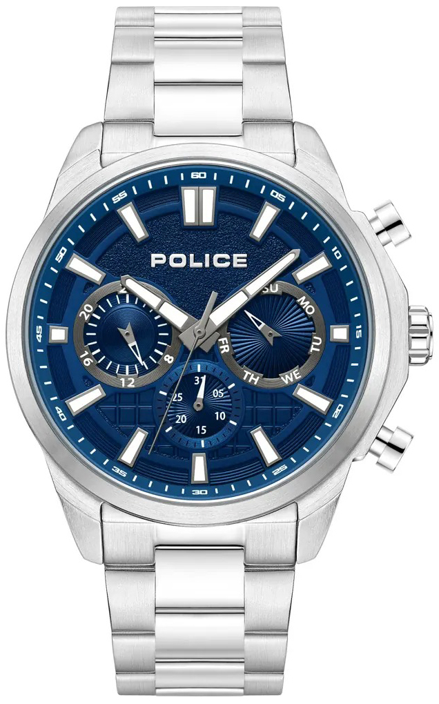 Police Herrklocka PEWJK0021004 Rangy Bl&aring;/St&aring;l &Oslash;44 mm