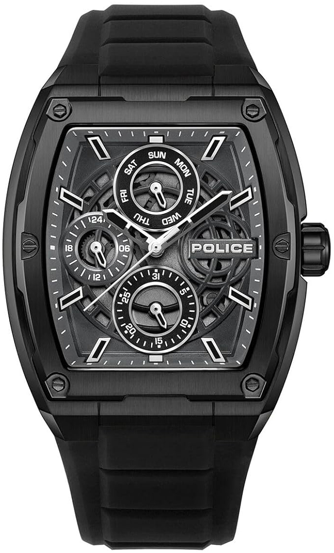 Police Herrklocka PEWJQ0004501 Creed Svart/Gummi - Police