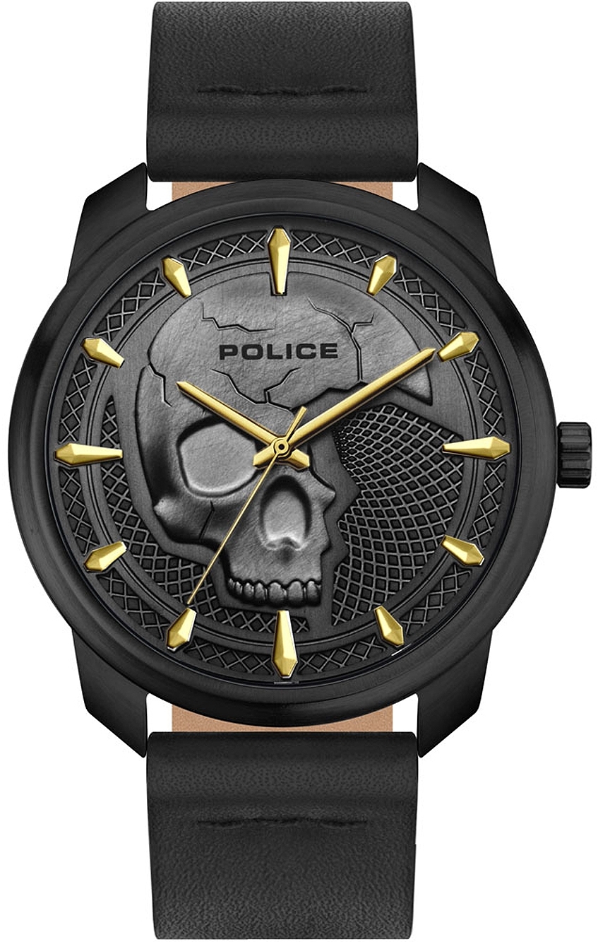 Police Herrklocka PL15714JSB.61 Bleder Grå/Läder Ø44 mm - Police