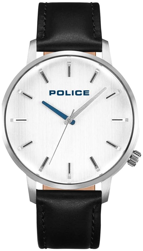 Police Herrklocka PL15923JS.04 Marmol Vit/Läder Ø42 mm - Police